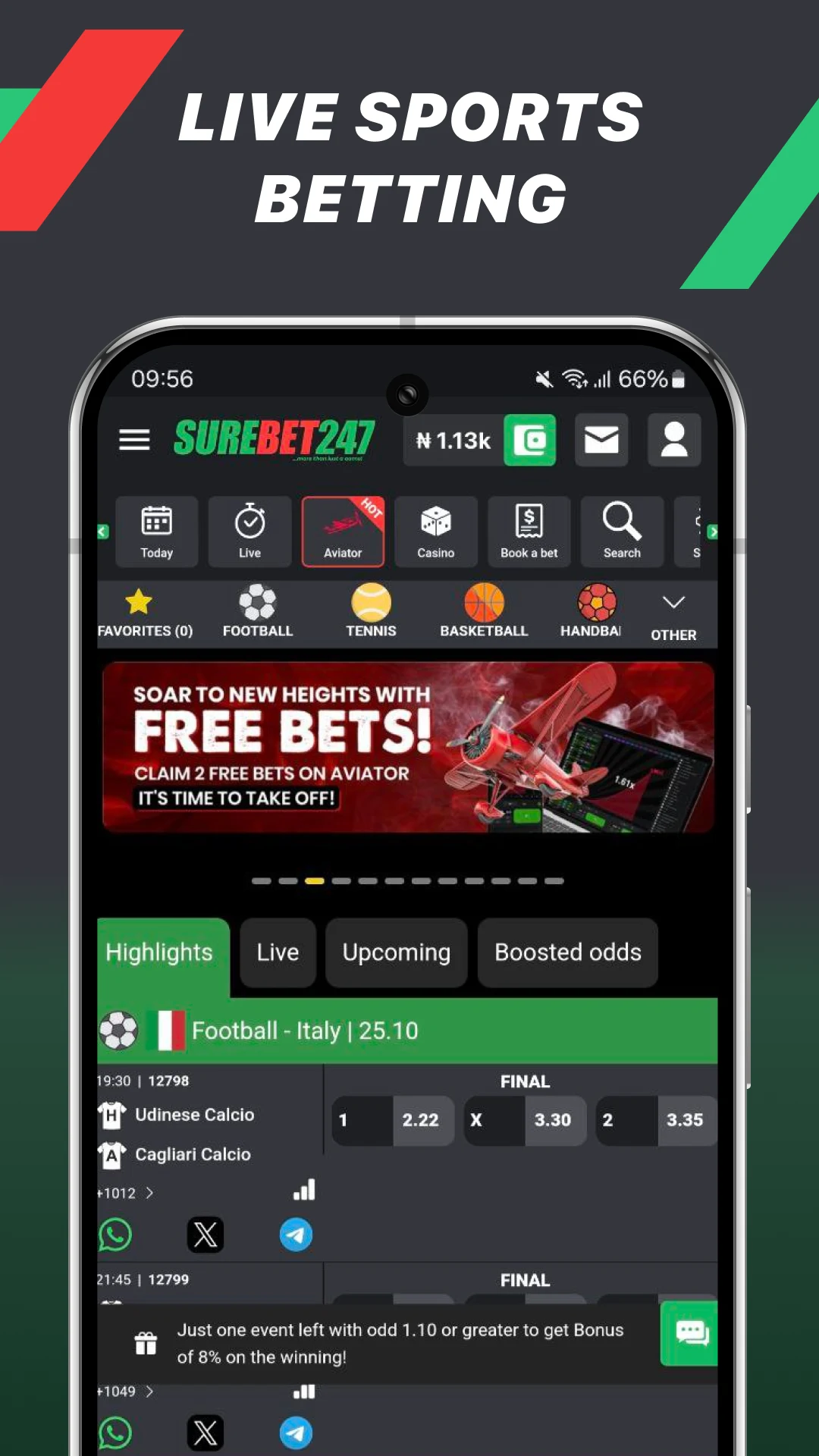 Surebet247 screenshot